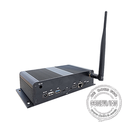 Android Smart TV Box com WiFi / 3G / 4G. 4K Streaming Media Player e Display de Publicidade