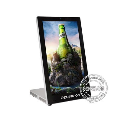 15.6 polegadas em forma de L Toque capacitivo tudo em um balcão Digital Signage Toque publicitário Player