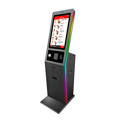 Tela táctil capacitivo do quiosque do serviço de um auto de 27 polegadas com o leitor Scanner de NFC da impressora