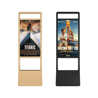 Display de publicidade de 43-55 polegadas Reprodutor de vídeo de dois lados com suporte Wifi 2.4G/5G