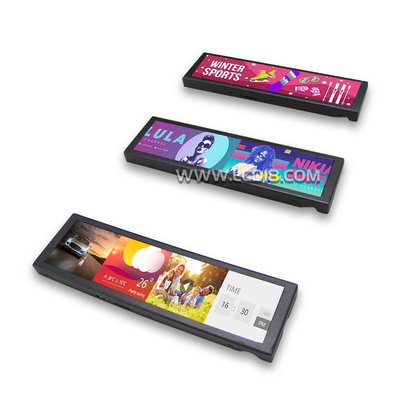Ecrã de publicidade com barra de alongamento Android Wifi Remote Control Monitor On Shelf Display