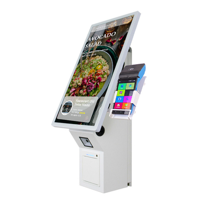 21.5 15,6 polegadas Branco Automático Sem Dinheiro Restaurante Self-Service Quiosque Montador de Parede
