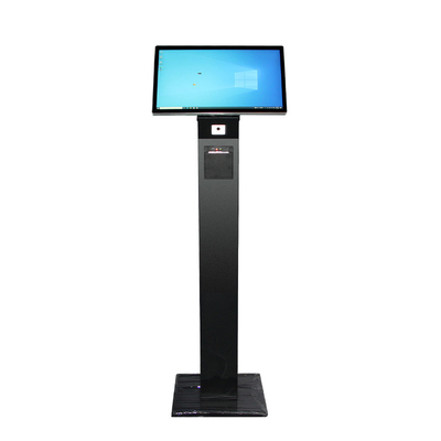 15.6 21.5 32 polegadas Quiosque de auto-encomenda Publicidade Quiosque de tela sensível ao toque Windows 10 Quiosque de informação de tela sensível ao toque Self-serve Quiosque de bilheteria com impressora térmica e scanner de código QR
