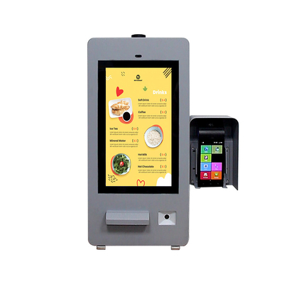 15Máquina de pagamento de autoatendimento montada na parede com impressora e scanner