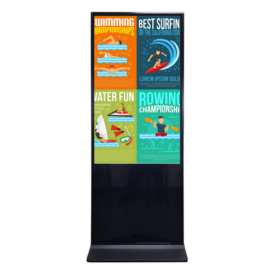 55 polegadas preto completo 10 pontos IR touch screen quiosque Android sistema Windows tudo em um