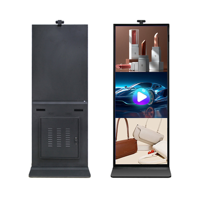 70' Vertical Full Screen 4K IR Touch Screen LCD Estirado Quiosque de Publicidade Com Câmera