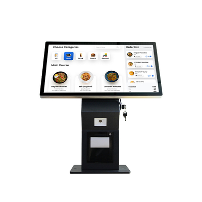 21.5 polegadas Desktop capacitivo touch screen auto-serviço automático de pedidos quiosque