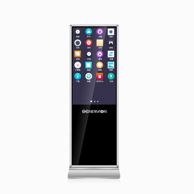 43 polegadas Totem Super Slim Touch Screen Digital Signage Quiosque Com Software CMS Gratuito