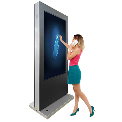 55 polegadas IP65 Waterproof Outdoor Touch Screen Kiosk para Smart City