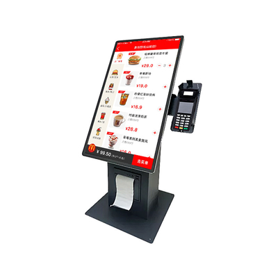 15.6 polegadas Self-Service POS Kiosk com tela sensível ao toque - Fast Food Ordering & Retail Payment System