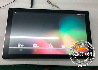 Signage de vidro antiofuscante de Android Digital, placa de exibição de vídeo de Media Player Wifi do ônibus 21,5 polegadas