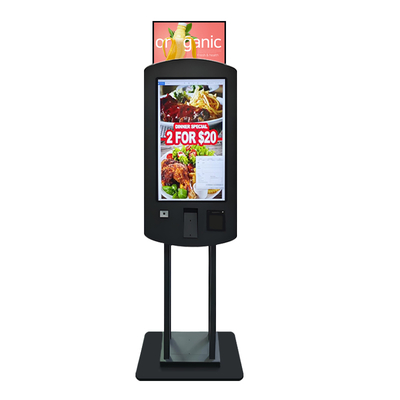 32 polegadas Dual-Sided Capacitive Touch Nvidia Chipset Quiosque de Pedido de Pagamento com LED Light Box