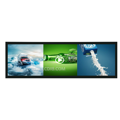 28.6 polegadas Prateleiras Barra esticada Display Lcd tela de publicidade para supermercado Shopping Mall