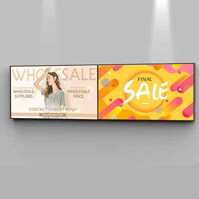 32 ~ 55 polegadas Super Slim wifi Loop LCD Video Wall 1000nit Splice para Shopping Malls Wayfinding Digital Signage Screen Parede