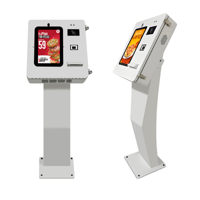 Restaurante Encomenda Kiosco de autoatendimento ao ar livre PCAP Touch Screen Kiosco de autoatendimento 15,6 polegadas Sistema de postes de autoatendimento
