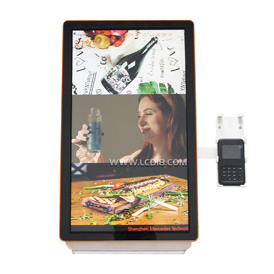 15.6/21.5/24 Inch Fast Food Pedido Pagamento Self-service Quiosque Interativo com Impressora e Correio