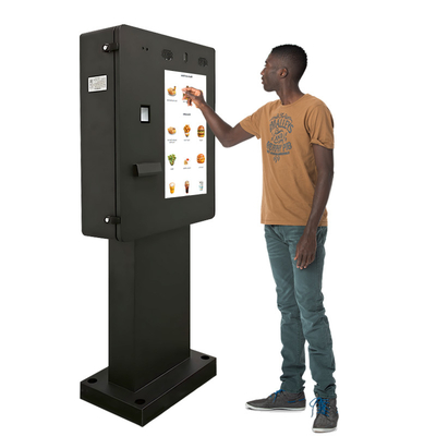 Câmera Micrófono POS Impressora QR Scanner Outdoor Self-Service Quiosque de pagamento