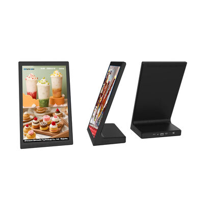 10.1 inch 14 inch 15.6 inch ABS Shell L Shape Touch Screen LCD Digital Signage with Camera