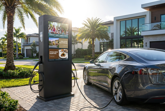 Quíoso de carregamento de veículos elétricos de tela LCD de 43