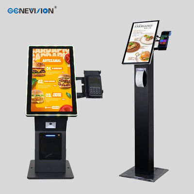21.5 polegadas Multi-Point Touch Screen Self-Service Kiosk com luz LED para pagamentos sem dinheiro
