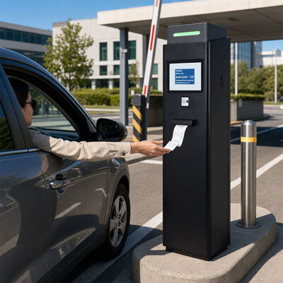 Solução de Autoatendimento para Estacionamentos de Hotéis com Tela LCD Externa de 10,4 polegadas, Scanner de Código QR e Impressora