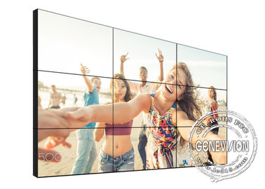 A parede video 1.7mm do Signage da tevê Diy Digital 49 polegadas 3*3 4K FEZ o quiosque do tela táctil