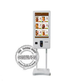 Quiosque pedindo do monitor do tela táctil do serviço do auto 32 polegadas com varredor/impressora de QR