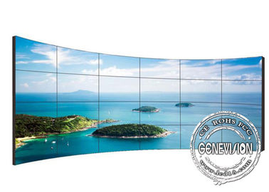 a polegada video 4*8 da parede 55 do Signage de 10W Digitas curvou o tela táctil ultra grande de Samsung IR