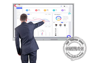 75 Signage antiofuscante interativo de Smart Whiteboard Digitas do tela táctil da sala de conferências 4K da polegada