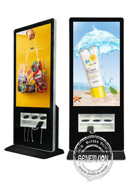 Android 4G 5G que anuncia a estação do rádio do telefone celular do Signage de Digitas e de carregamento de USB para o aeroporto