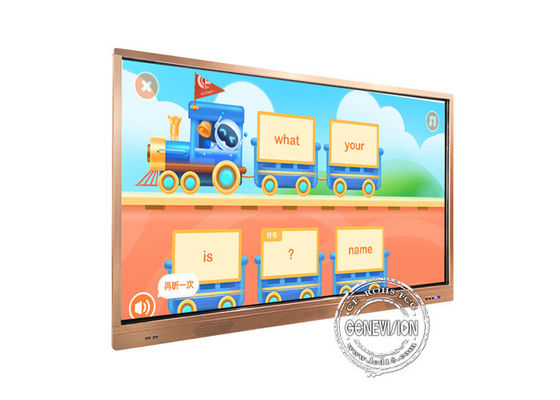 Tela táctil esperto IR Whiteboard interativo da placa do sistema duplo de 75 polegadas