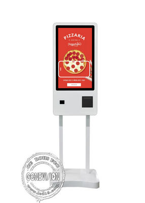 24 quiosque do serviço do auto do restaurante da polegada com o NFC de Scanner da impressora do bilhete