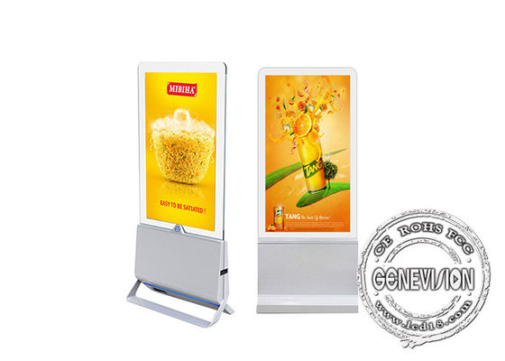 Signage transparente da tela dupla ultra fina OLED Wifi Digital