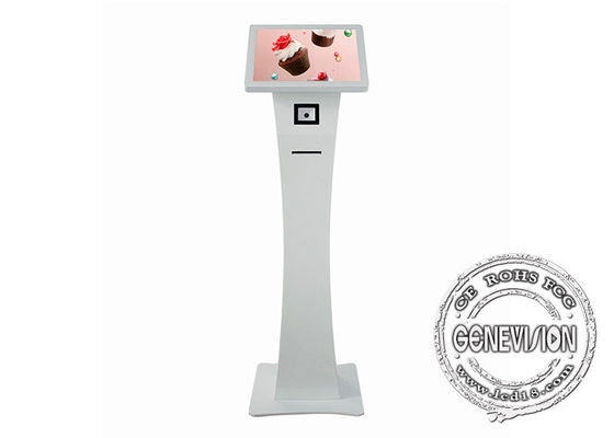 quiosque capacitivo do pagamento do auto do tela táctil de 15in com varredor de QR