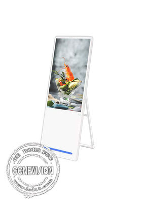 Assoalho de 43 polegadas que está placas portáteis dobráveis do menu do Signage do LCD Digital