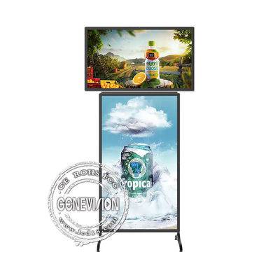 O CCC T móvel denomina a exposição dupla do quiosque da propaganda de tela táctil