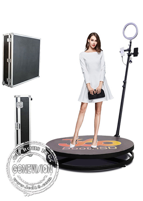 Diâmetro 80cm 100cm máquina de venda automática da cabine da foto de Selfie da rotação de 360 câmeras