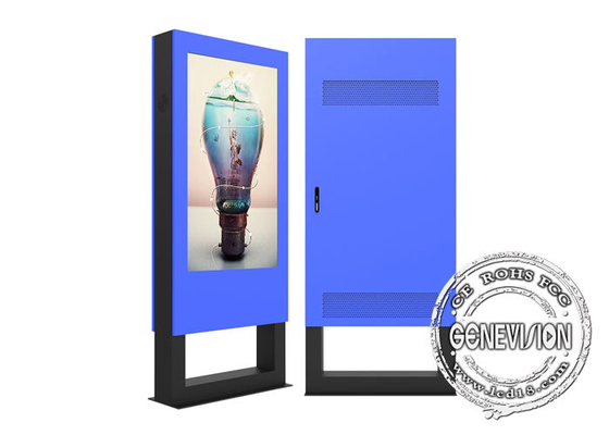 55 65 Signage impermeável de 75inch 4K IP65 LCD Digitas