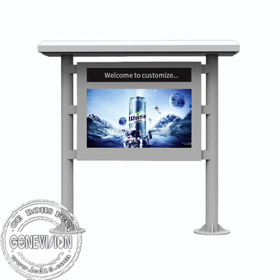 Assoalho IP65 que está o Signage exterior da exposição, totem legível da propaganda de Sun TFT LCD